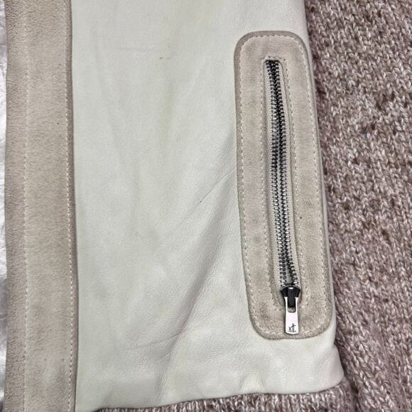 Alex Gaines Jacket Women's Small Leather Suede Cashmere Full Zip - Picture 13 of 13